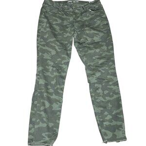 Mid-Rise Camo Print Rockstar Super Skinny Jeans for Women